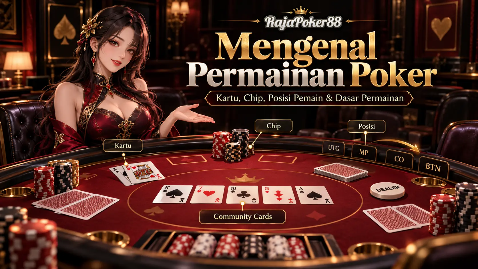 Elemen dasar permainan poker online
